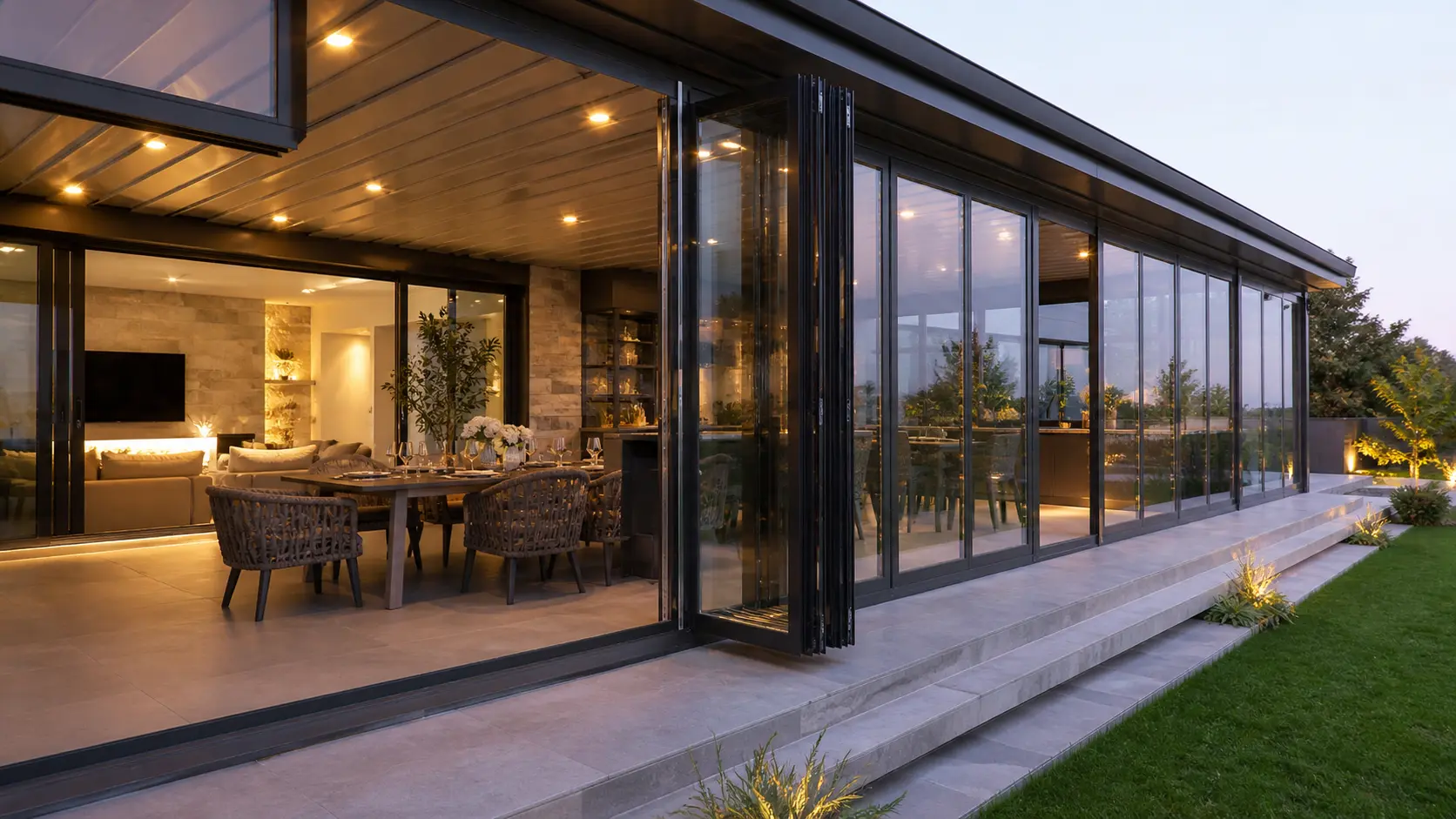 Isıcamlı Katlanır Cam Balkon